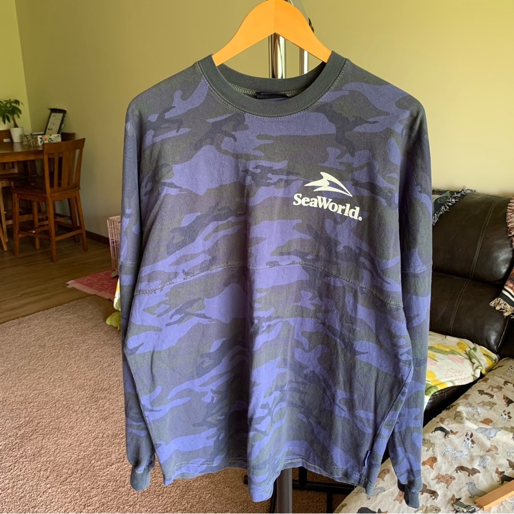 Spirit Jersey Sea World Camo Long Sleeve Tee Shirt - Picture 2 of 4